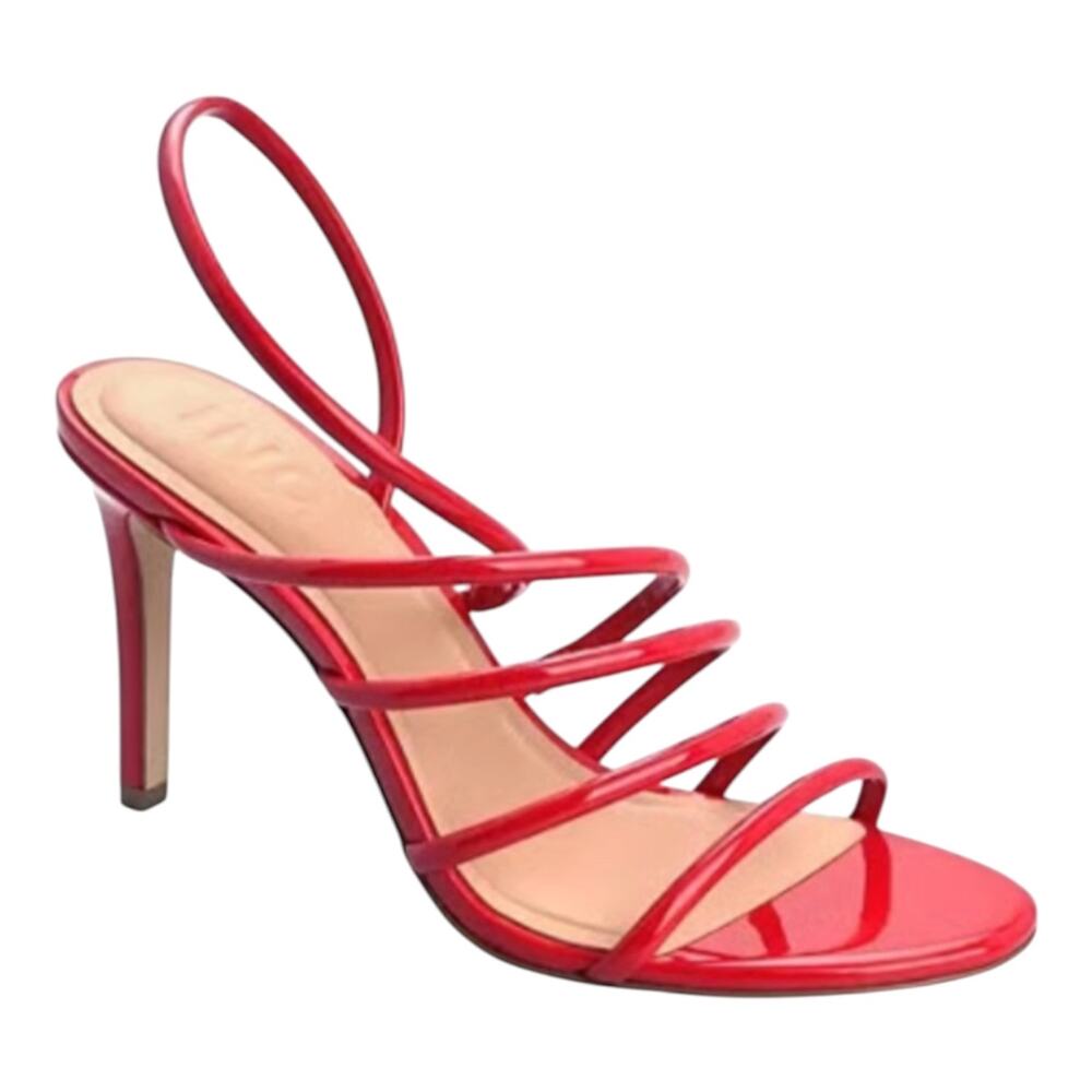INC Women's Ginny Strappy High Heel Sandals Red Size 7